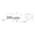 M3x10mm Plastik Erkek-Dişi Standoff Aralayıcı - Görsel 2