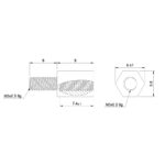 M3x8mm Plastik Erkek-Dişi Standoff Aralayıcı - Görsel 2