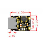 Type-C 5V Boost Lityum Pil Şarj Deşarj Modülü (18650 Uyumlu) - Görsel 3