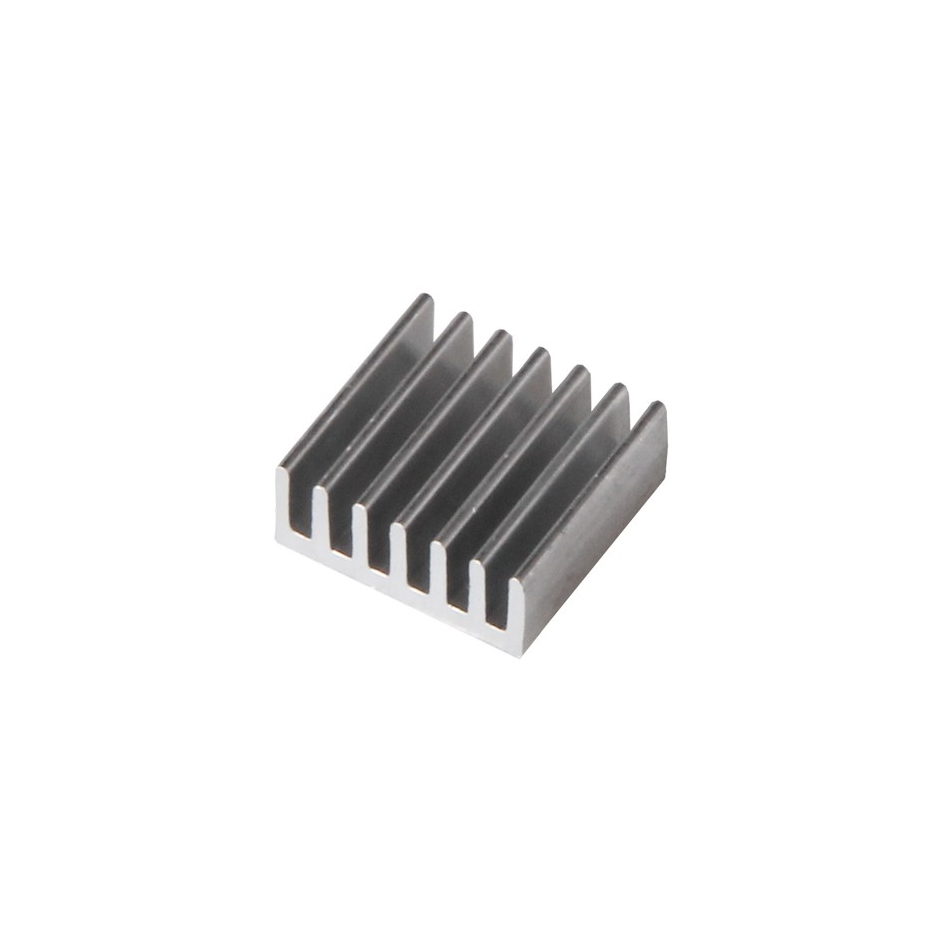 14x14x4mm heatsink 14x14x4mm Alüminyum Heatsink Soğutucu (Yapışkanlı) - Görsel 1