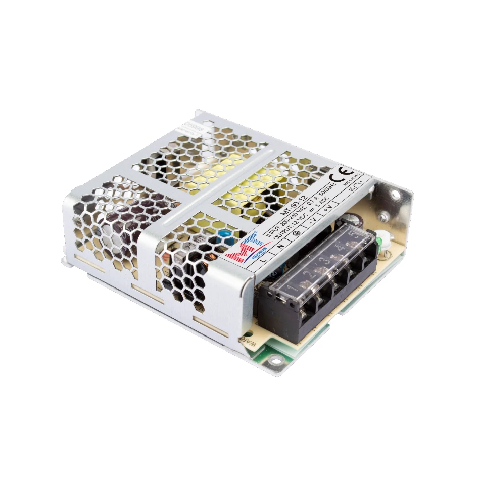 MT-60-5 MT-60-24 24V 2.5A 60W Metal Kasa SMPS - Görsel 1